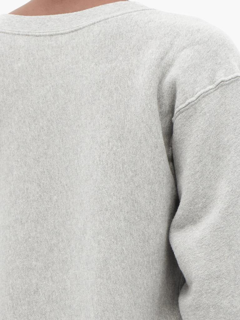 Crew-neck brushed-back cotton sweatshirt商品第4张图片规格展示