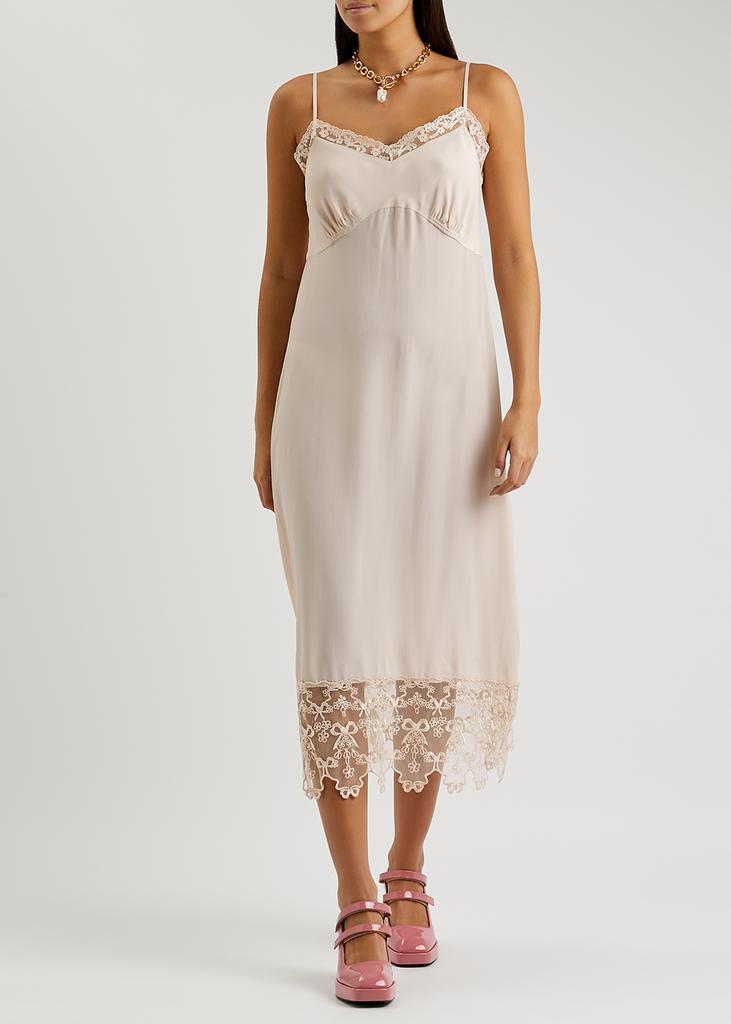 商品Simone Rocha|Lace-trimmed midi dress,价格¥3434,第6张图片详细描述