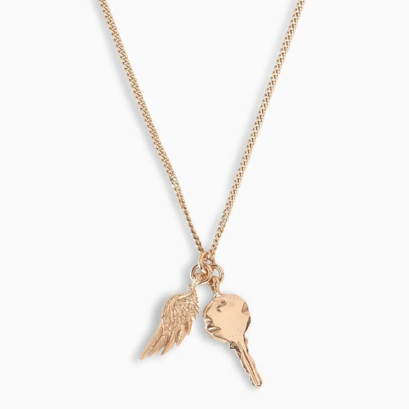 商品Emanuele Bicocchi|Emanuele Bicocchi Gold plated wings and key necklace,价格¥1744,第3张图片详细描述