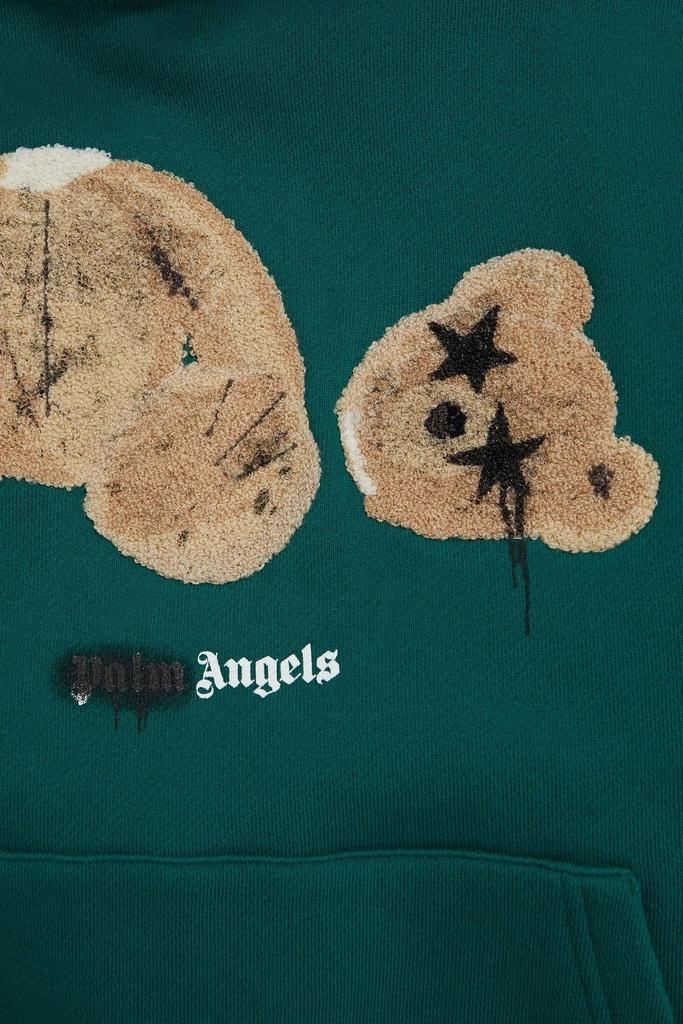 商品Palm Angels|Embroidered printed French cotton-blend terry hoodie,价格¥4078,第6张图片详细描述