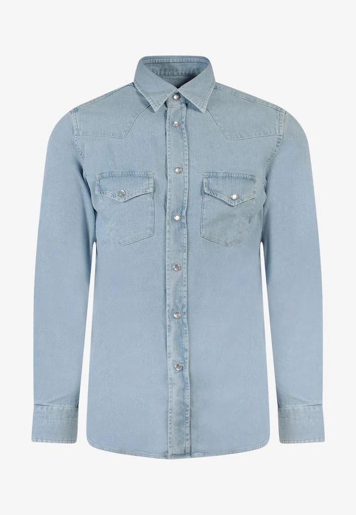 商品Tom Ford|Classic Denim Shirt,价格¥5214,第1张图片