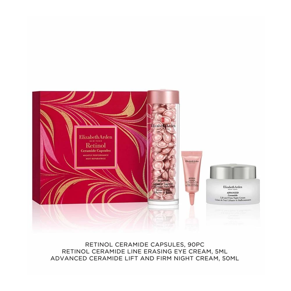 商品Elizabeth Arden|3-Pc. Retinol Ceramide Capsules Nightly Performance Skincare Set,价格¥1097,第2张图片详细描述