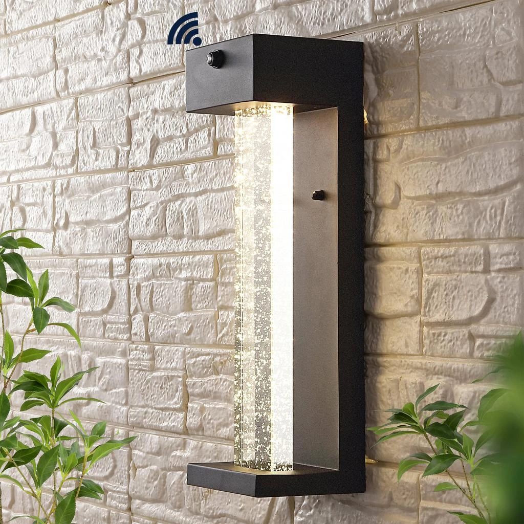 商品JONATHAN Y|Miranda 5.13" 1-Light Modern Industrial Iron/Glass Seeded Glass,价格¥893,第1张图片