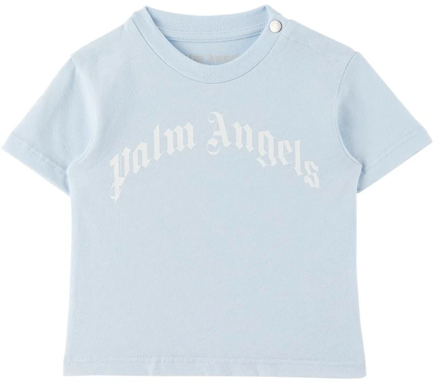 商品Palm Angels|Baby Blue Cotton T-Shirt,价格¥518,第1张图片