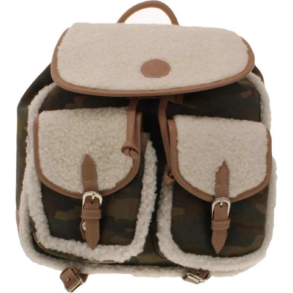 商品Bearpaw|Bearpaw Women's Faux Suede Shearling Trim Adjustable Deluxe Backpack,价格¥173-¥181,第2张图片详细描述