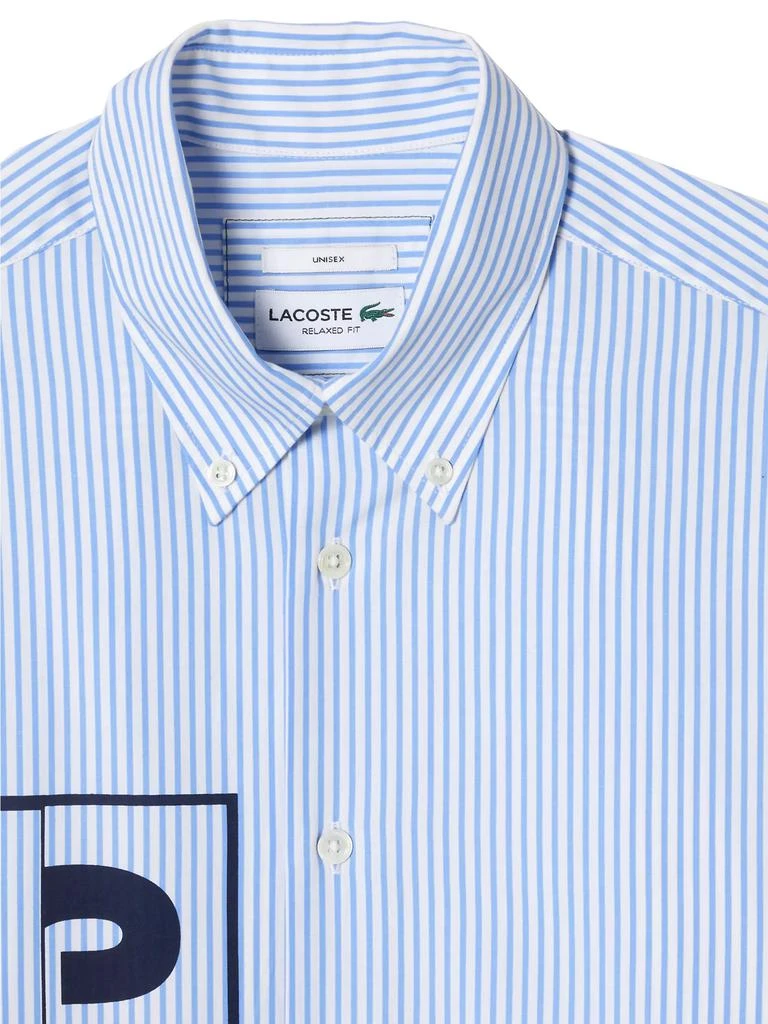 商品Lacoste|Logo Striped Cotton Shirt,价格¥526,第2张图片详细描述