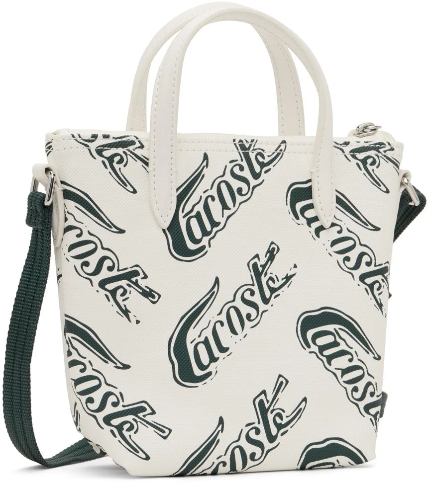 商品Lacoste|White Small Logo Print Tote,价格¥677,第3张图片详细描述