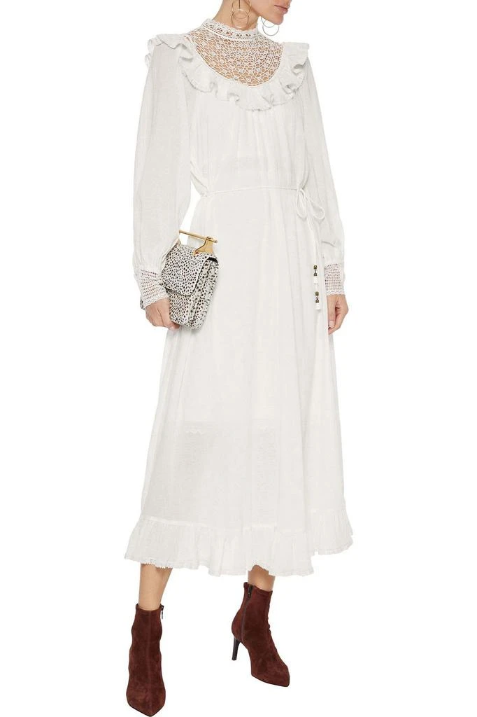 商品Zimmermann|Melody crochet-paneled ruffled cotton-voile 连衣裙,价格¥1560,第2张图片详细描述