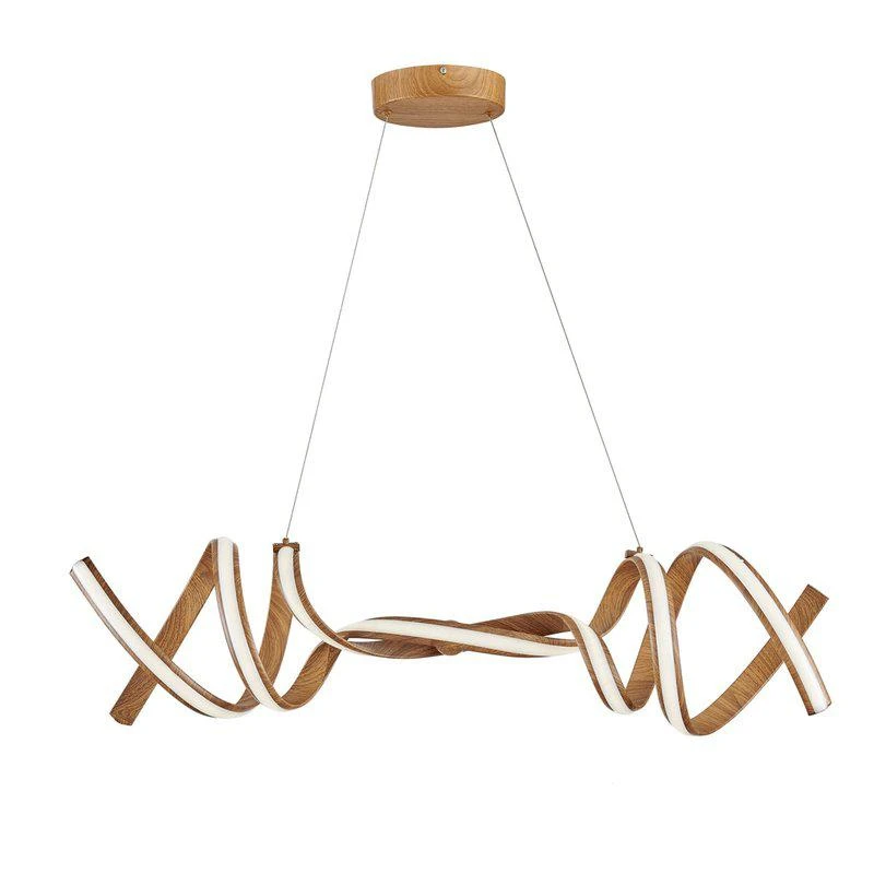 商品Finesse Decor|Munich LED Horizontal Chandelier Wood,价格¥4486,第1张图片