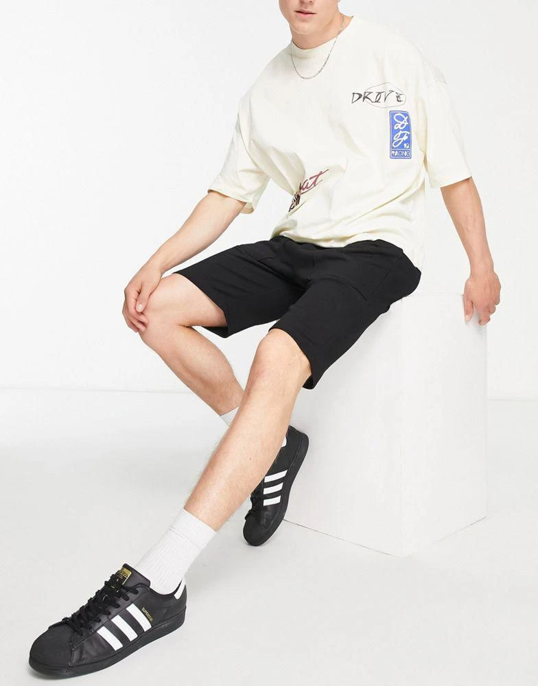 商品American Stitch|American Stitch jersey shorts in black,价格¥212,第4张图片详细描述