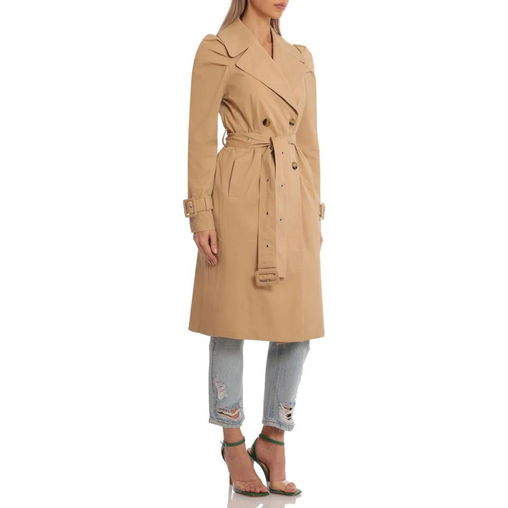 商品Avec Les Filles|Avec Les Filles Women's Cotton Puff Sleeve Double Breasted Trench Coat,价格¥533,第3张图片详细描述