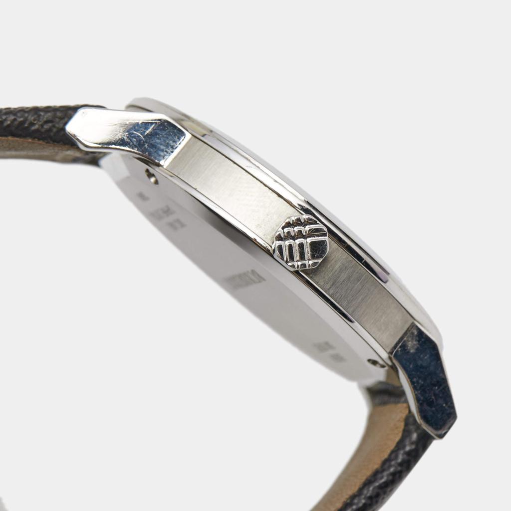 Burberry Grey Stainless Steel Leather Heritage BU9024 Men's Wristwatch 38 mm商品第7张图片规格展示
