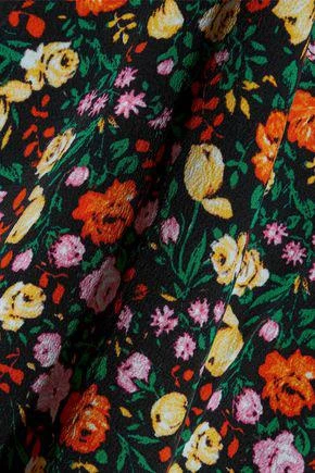 商品Ganni|Joycedale floral-print washed-silk shirt,价格¥551,第3张图片详细描述