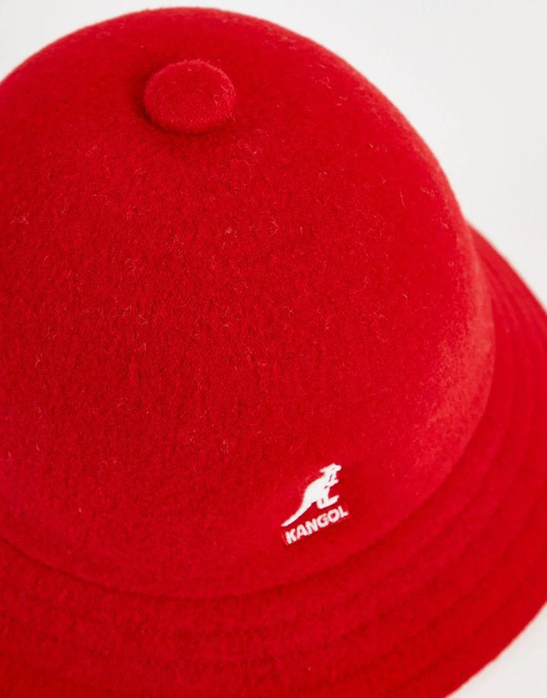 商品Kangol|Kangol wool casual bucket hat in red,价格¥541,第4张图片详细描述