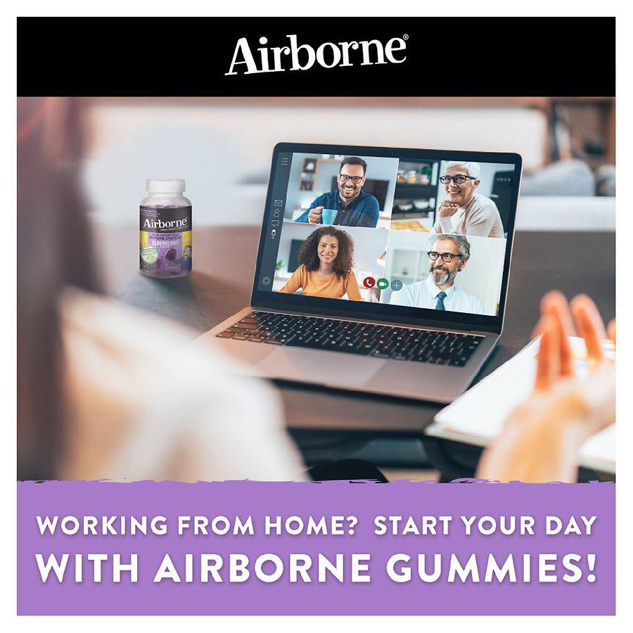 商品Airborne|Gummies with Vitamin C, Zinc and Immune Support Supplement Elderberry,价格¥133,第7张图片详细描述