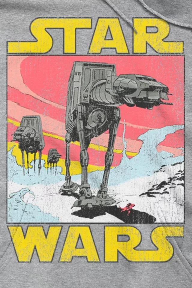 商品Urban Outfitters|Star Wars AT-AT Sunset Hoodie Sweatshirt,价格¥272,第2张图片详细描述