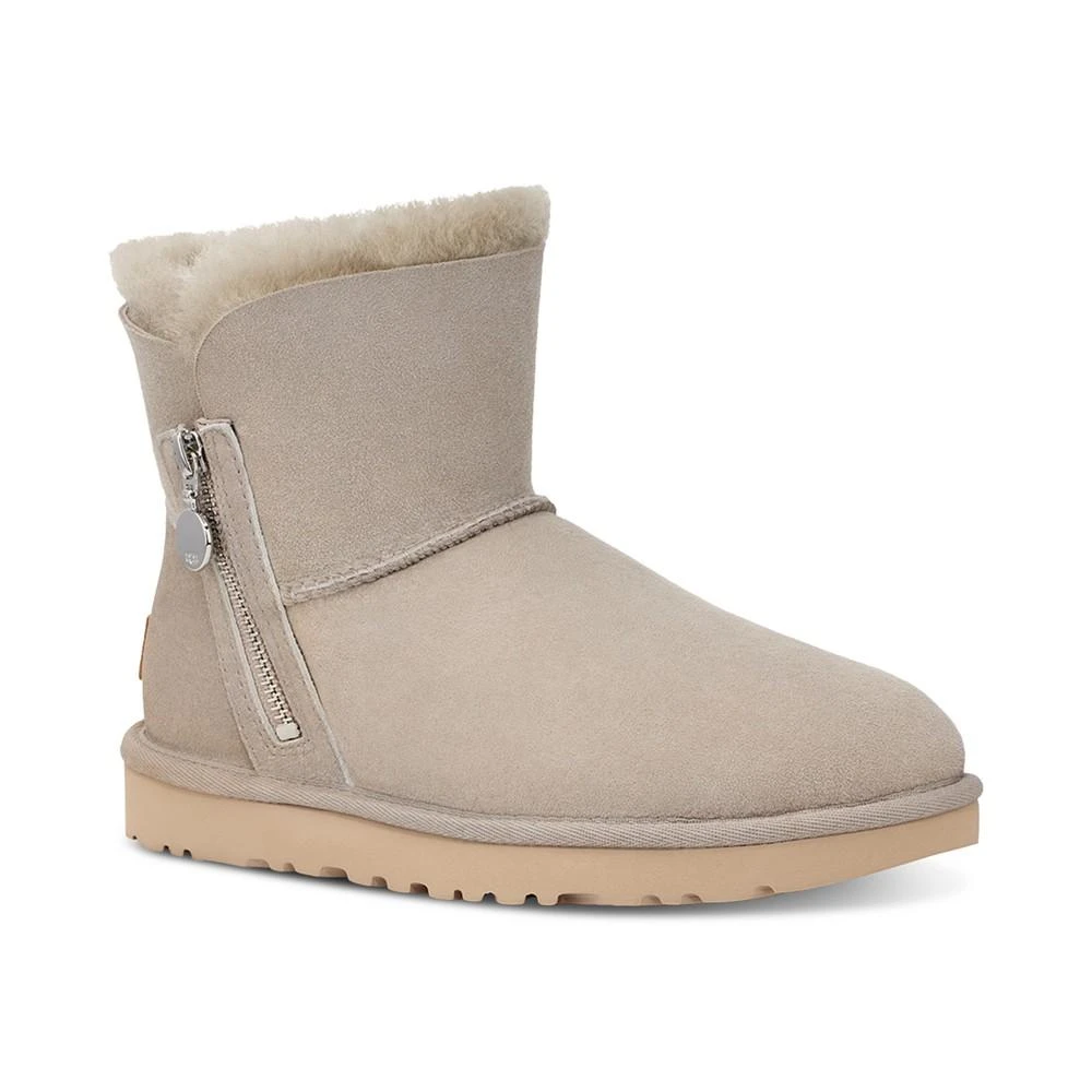 商品UGG|UGG 雪地靴UGG黑色侧面拉链款雪地靴UGG雪地靴,价格¥616,第1张图片