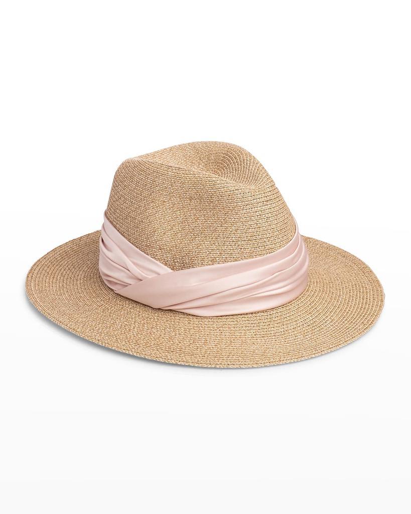 商品Eugenia Kim|Courtney Packable Fedora Hat w/ Satin Band,价格¥2419,第1张图片