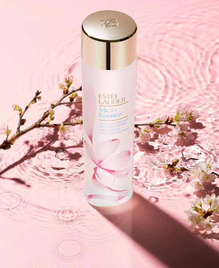 商品Estée Lauder|Micro Essence Treatment Lotion Toner Fresh with Sakura Ferment, 14 oz.,价格¥481,第2张图片详细描述