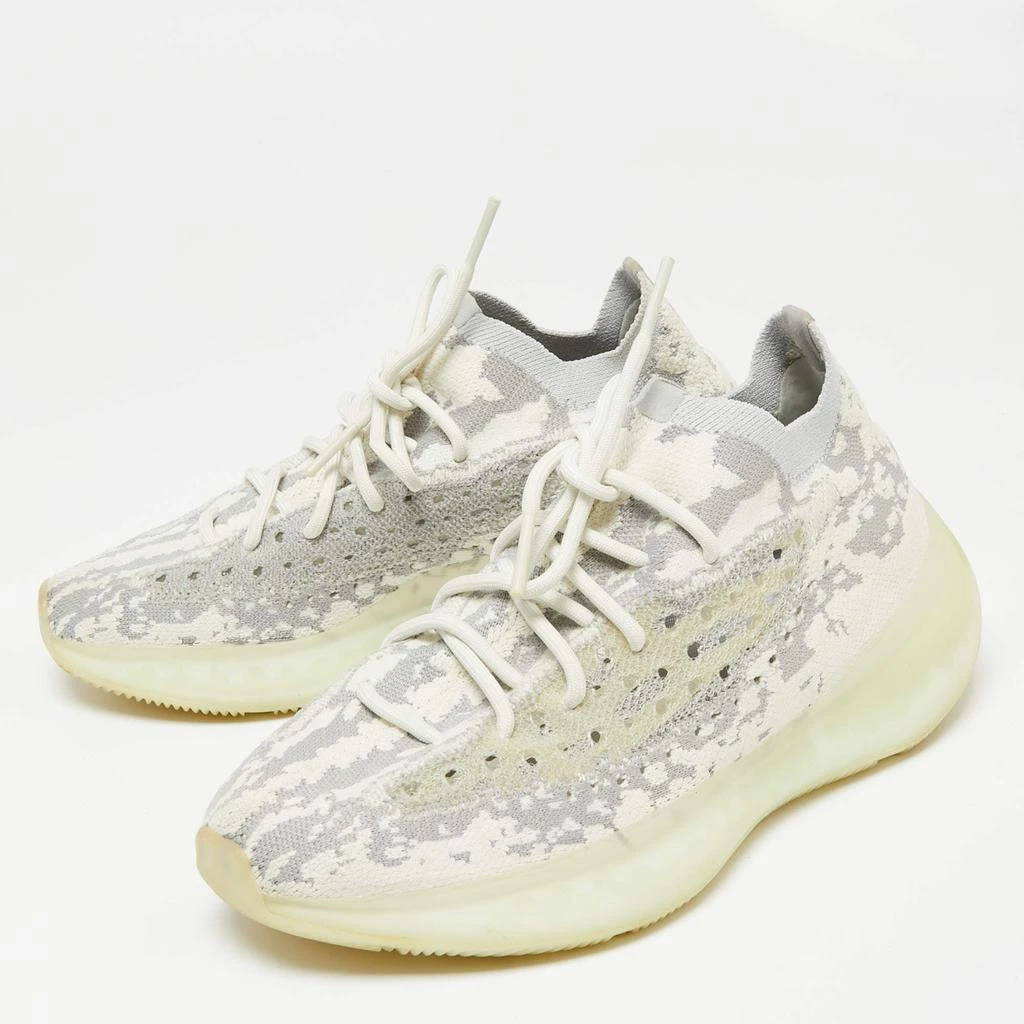 商品[二手商品] YEEZY|Yeezy x Adidas Grey/White Knit Fabric Boost 380 Alien Sneakers Size 42,价格¥2257,第2张图片详细描述
