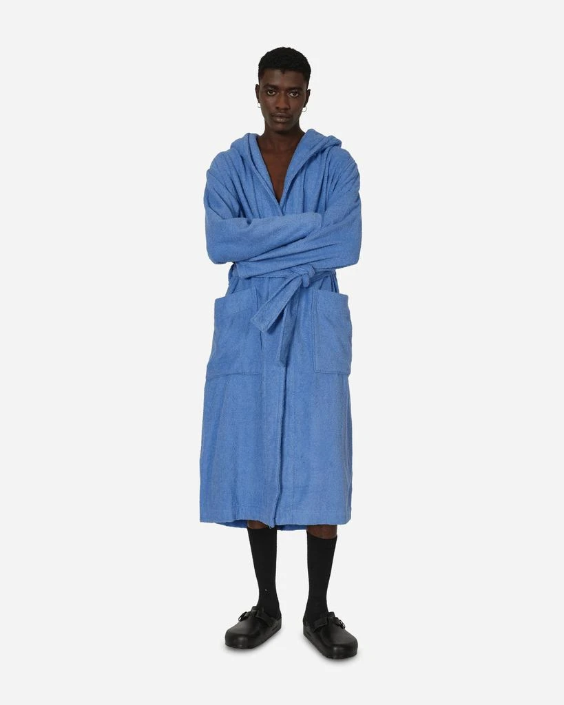 商品Tekla|Hooded Bathrobe Clear Blue,价格¥850,第4张图片详细描述