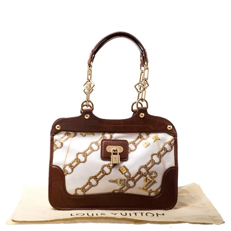 Louis Vuitton Brown/White Monogram Coated Canvas Linda Charms Bag 商品