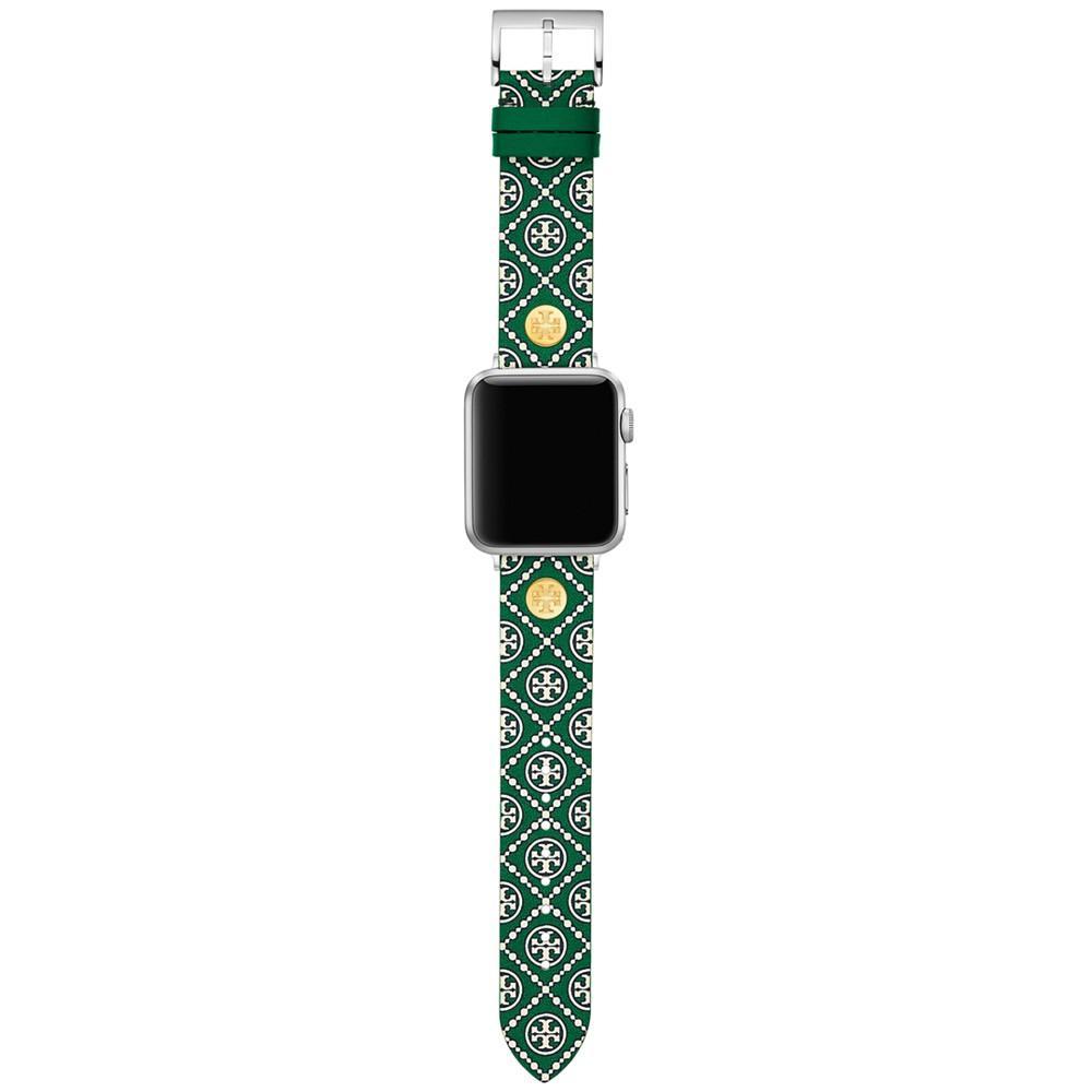 商品Tory Burch|Women's Green Medallion Print Band For Apple Watch® Leather Strap 38mm/40mm,价格¥699,第5张图片详细描述