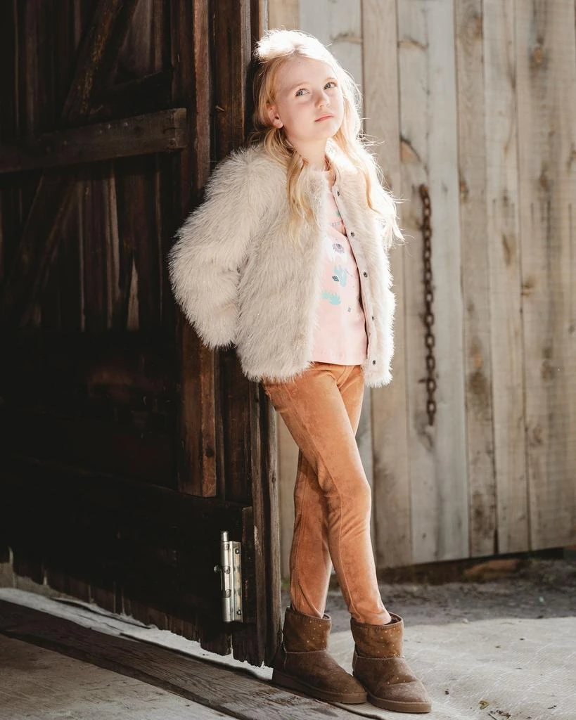 商品Deux par Deux|Stretch Suede Treggings Light Pecan Brown,价格¥360,第2张图片详细描述