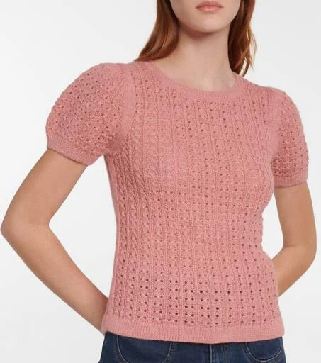 商品See by Chloé|Open-knit alpaca wool-blend top,价格¥1670,第4张图片详细描述