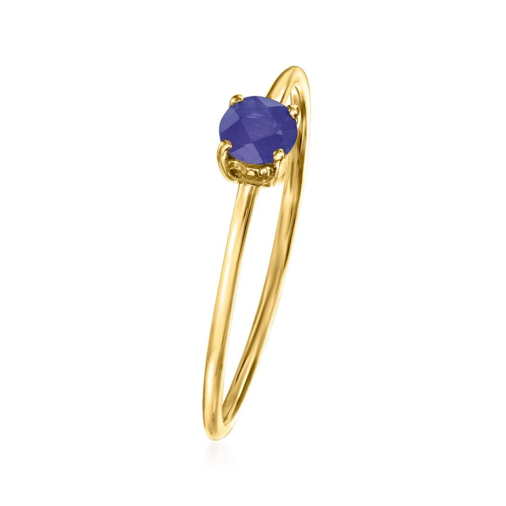 商品RS Pure|by Ross-Simons Sapphire Ring in 14kt Yellow Gold,价格¥2081,第3张图片详细描述