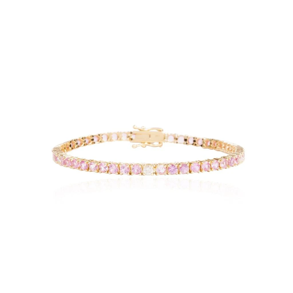 商品The Lovery|Large Pink Sapphire and Diamond Bracelet,价格¥36872,第1张图片