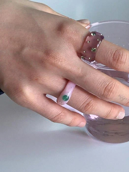 商品nff|Gemstone Ring - Candy Pink,价格¥438,第4张图片详细描述