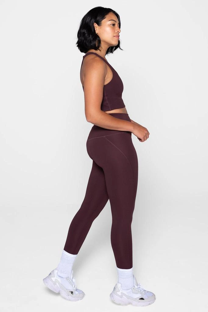 商品Girlfriend Collective|Compressive High Waisted 7/8 Legging - Cocoa,价格¥442,第4张图片详细描述