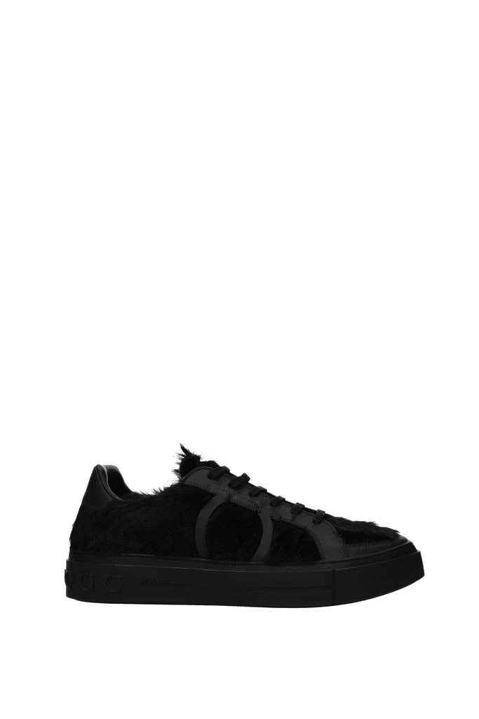 商品Salvatore Ferragamo|Sneakers bolson Fur Black,价格¥1999,第1张图片