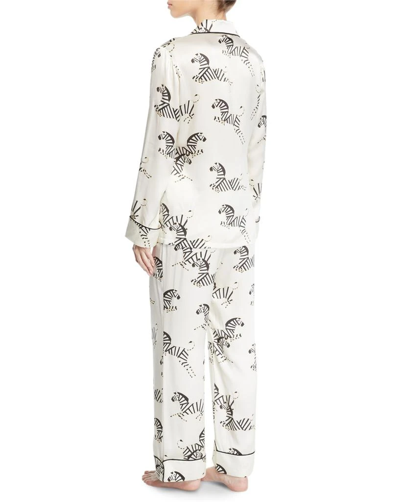商品OLIVIA VON HALLE|Lila Zebedee Zebras Classic Pajama Set,价格¥4310,第2张图片详细描述