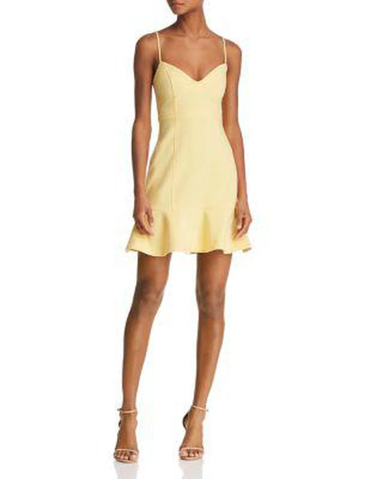 商品Likely|Lillie Flounced Bustier Mini Dress,价格¥834,第1张图片