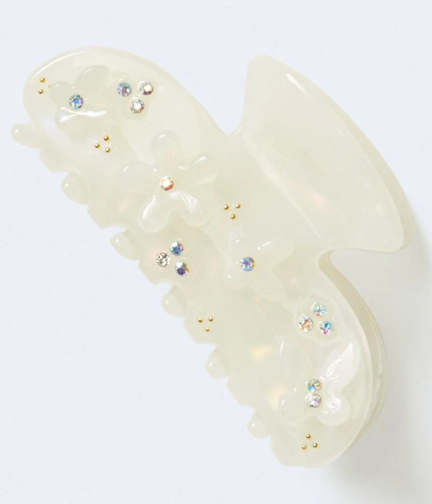 商品Aeropostale|Aeropostale Rhinestone Floral Claw Hair Clip,价格¥24,第1张图片