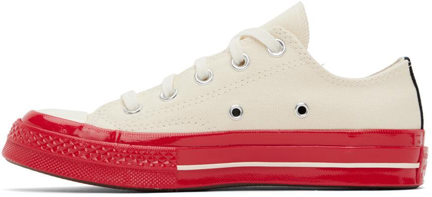 商品Comme des Garcons|Off-White Converse Edition Chuck 70 Sneakers,价格¥1178,第5张图片详细描述