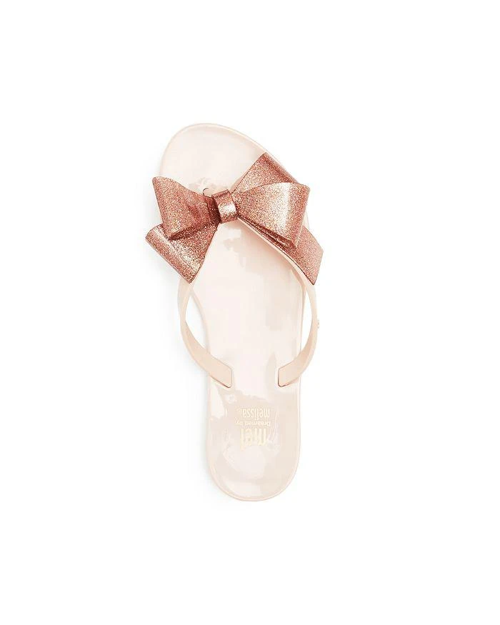 商品Mini Melissa|女孩(小童)Girls' Mel by Melissa Harmonic Bow III Flip Flop Sandals - Little Kid,价格¥248,第2张图片详细描述