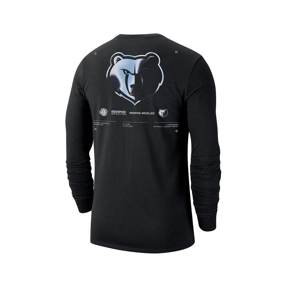 商品NIKE|Men's Black Memphis Grizzlies Essential Air Traffic Control Long Sleeve T-shirt,价格¥314,第3张图片详细描述