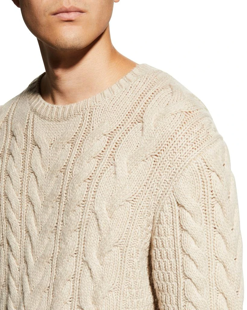 商品Vince|Men's Wool-Cashmere Cable Sweater,价格¥1042,第5张图片详细描述