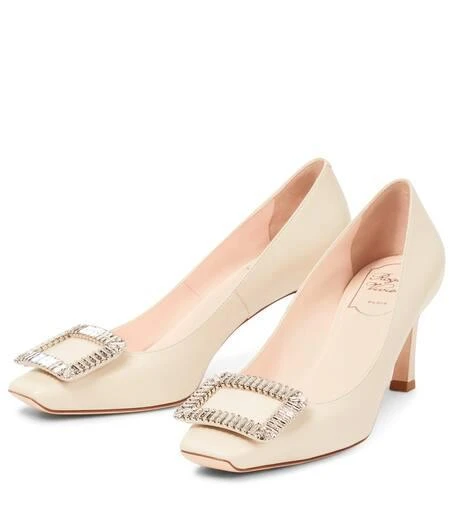 商品Roger Vivier|Trompette Strass 70 leather pumps,价格¥9933,第5张图片详细描述