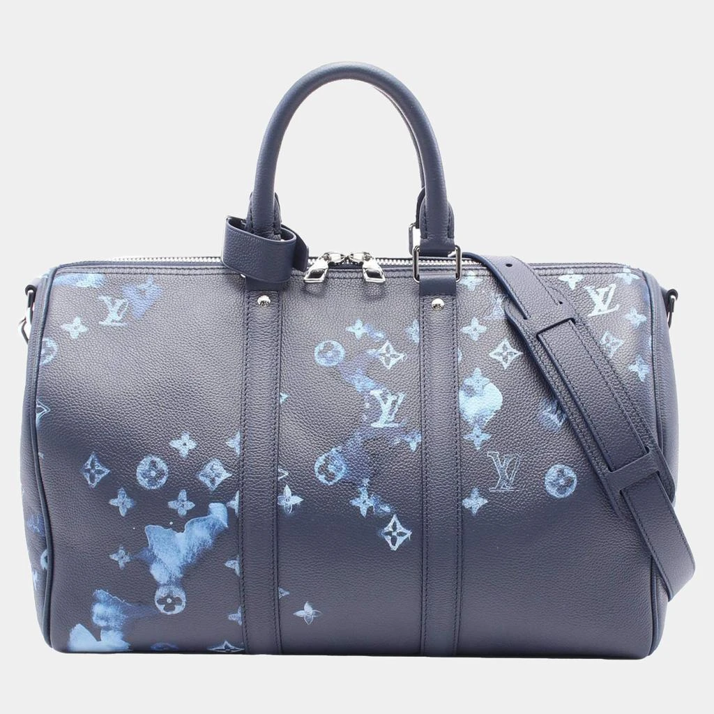 商品[二手商品] Louis Vuitton|Louis Vuitton Blue Leather Keepall Bandouliere 40 Handbag,价格¥30256,第1张图片