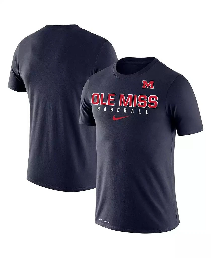 商品NIKE|Men's Navy Ole Miss Rebels Baseball Legend Performance T-shirt,价格¥224,第1张图片