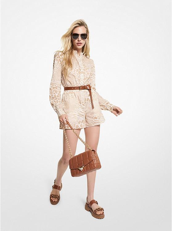 Mixed Animal Print Cotton Lawn Romper商品第1张图片规格展示
