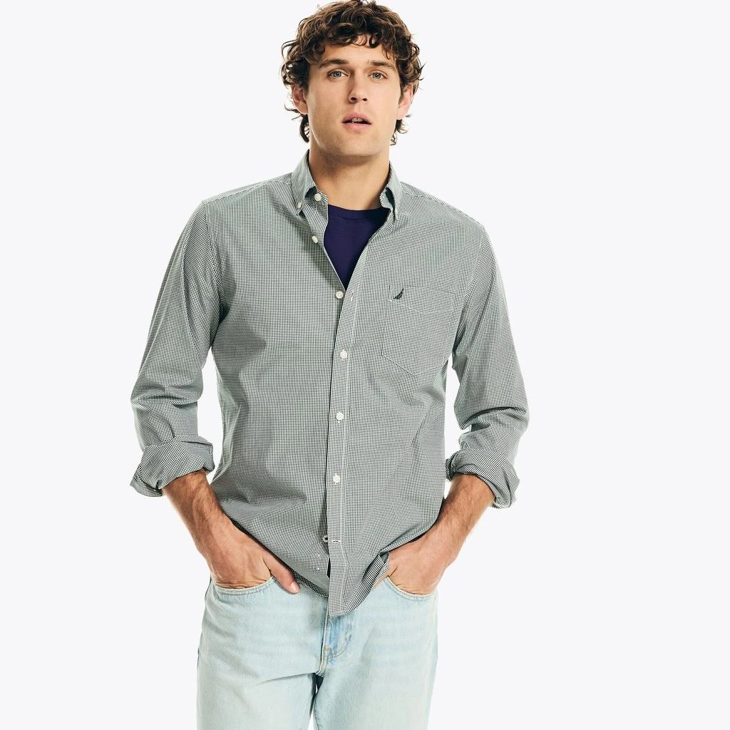 商品Nautica|Mens Wrinkle-Resistant Plaid Wear To Work Shirt,价格¥244,第1张图片