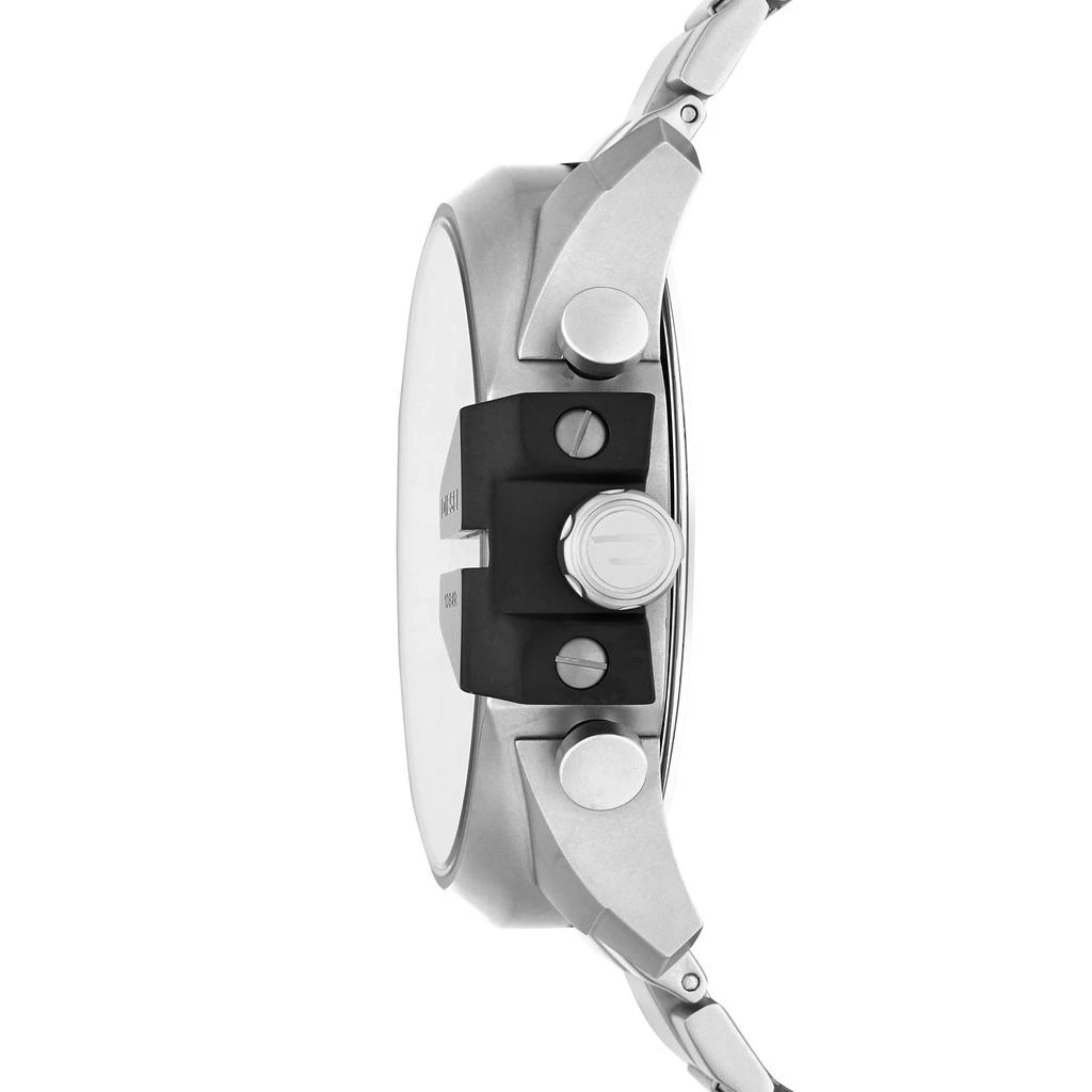 商品Diesel|Diesel Men's Mega Chief Chronograph, Silver-Tone Stainless Steel Watch,价格¥989,第2张图片详细描述