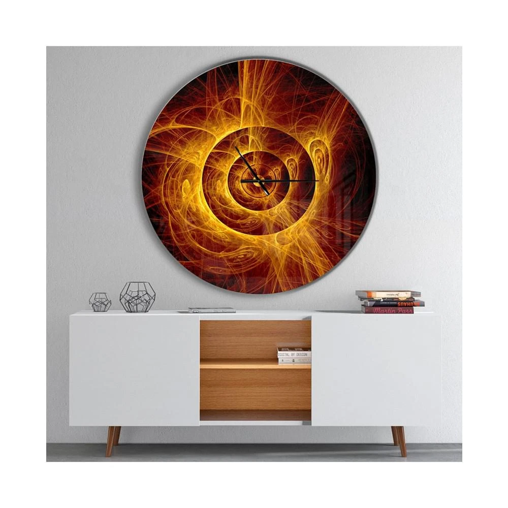 商品Design Art|Designart Oversized Modern Round Metal Wall Clock - 36 x 36,价格¥3528,第4张图片详细描述