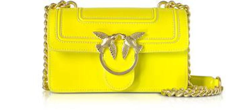 商品PINKO|Pinko Mini Love Fluo Leather Shoulder Bag,价格¥2640,第1张图片