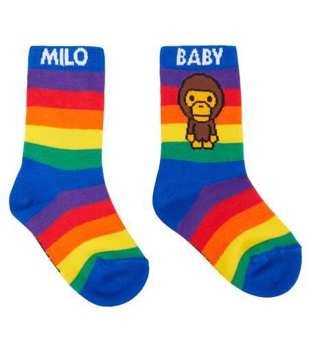 商品BAPE Kids|条纹袜子,价格¥152,第1张图片